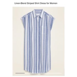 NWT Old Navy Small Tall Linen Blend Dress